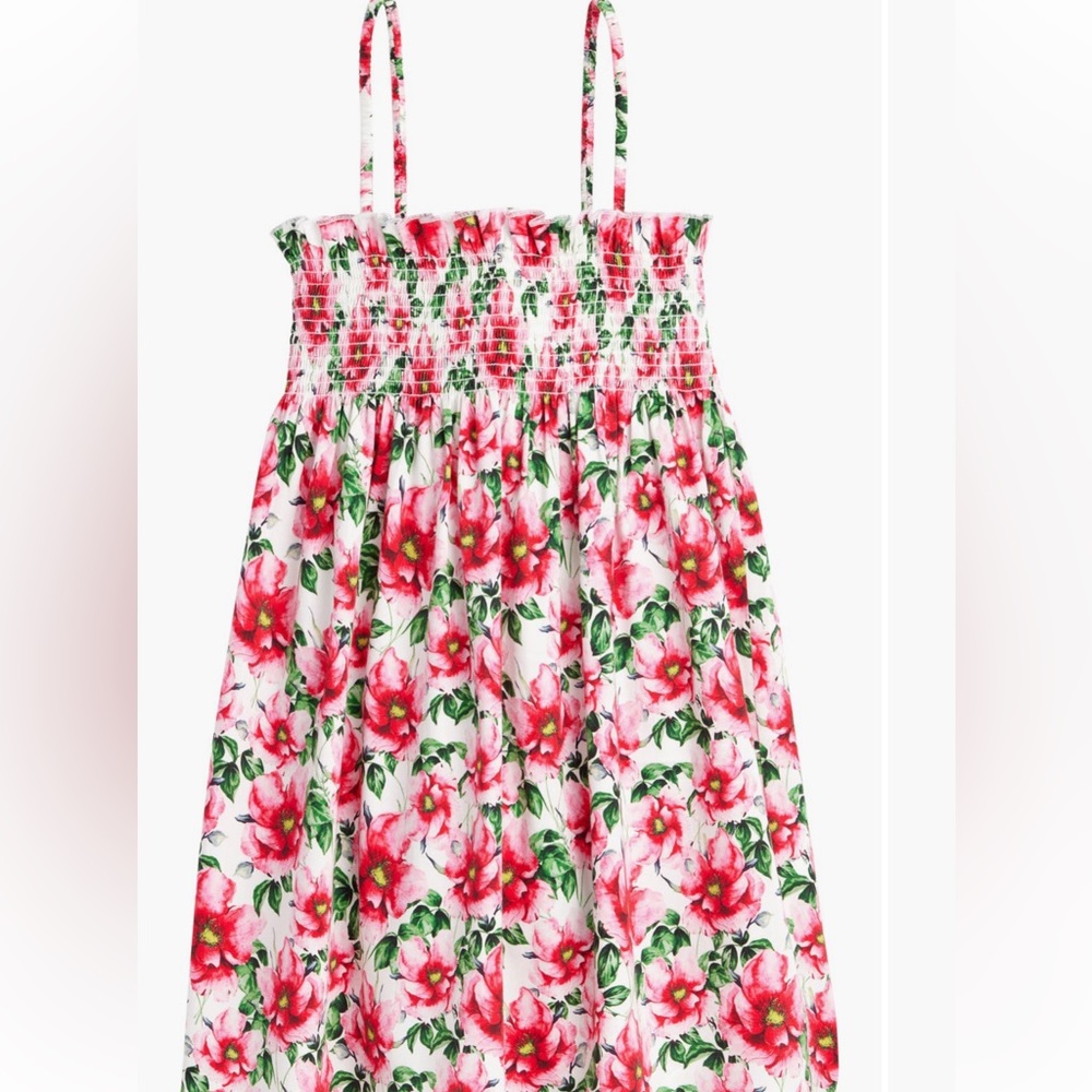 Alice + Olivia Floral baby girl toddler 2T dress smocked vacation dress designer